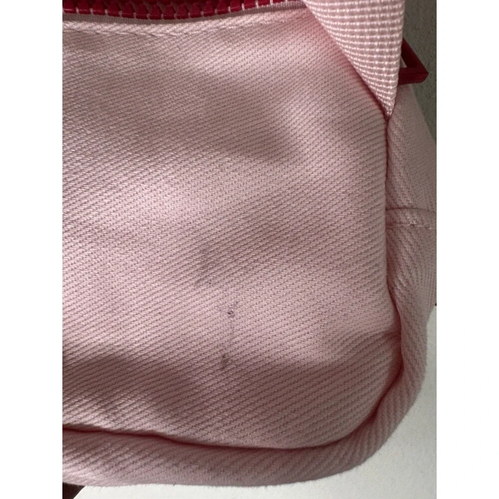 MAKE UP FOR EVER Pink Makeup Bag Zipper Cosmetic Case Adjustable Strap Pockets